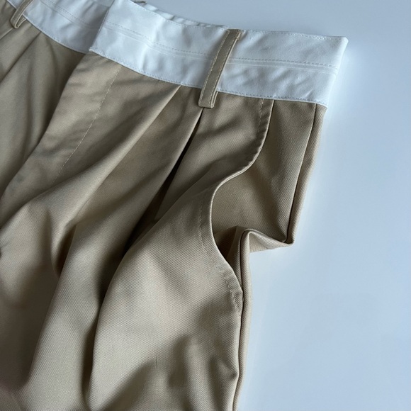NWT baggy pleated trousers, light tan, 2 - Picture 7 of 9